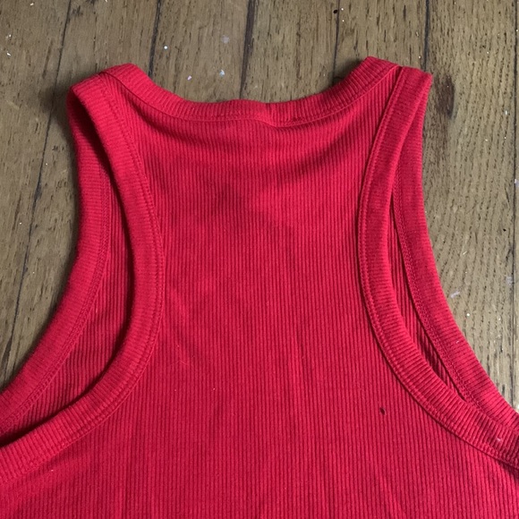 Red Tank Top Bodysuit - Picture 5 of 6
